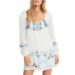 Free People Rhiannon Embroidered Babydoll Dress XS